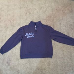 Target Grey Rolling Stones half zip sweatshirt. New with tags size XS